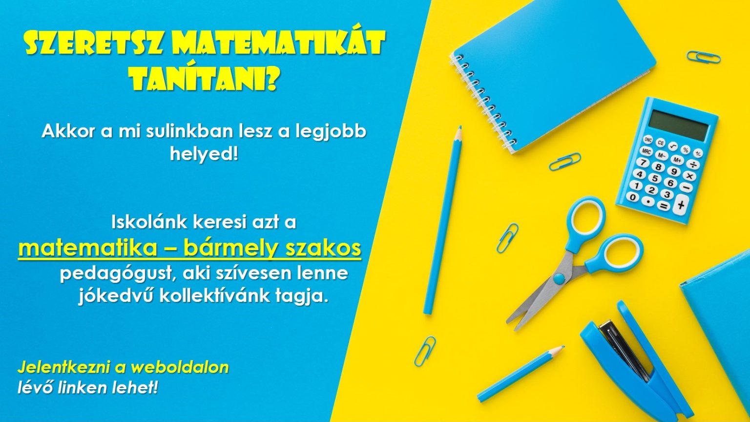 Matematika-bármely szakos tanár álláspályázat | Kisteleki Általános ...