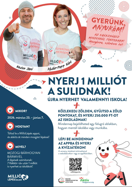 Millió lépés az iskoládért!
